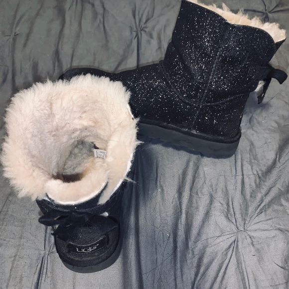 Sparkly Black Uggs! - Picture 2 of 2